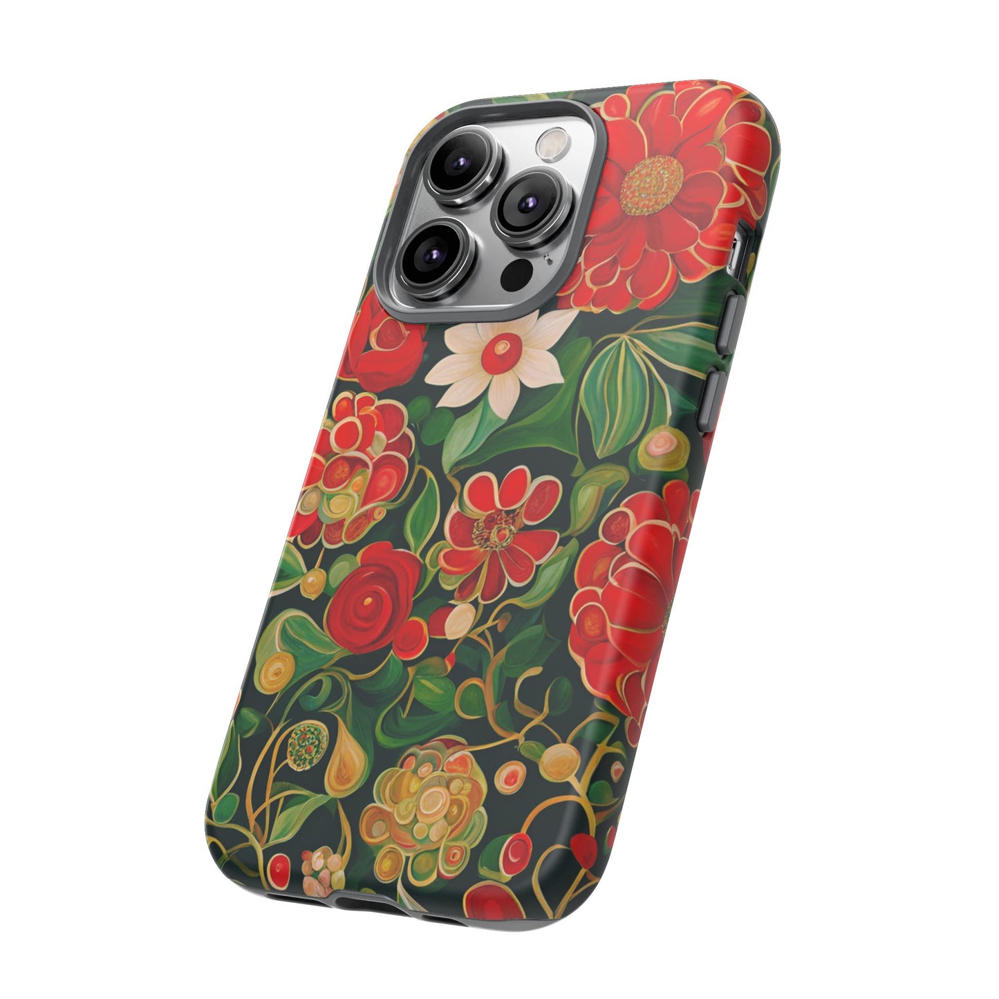 December Flowers iPhone Samsung Galaxy Google Pixel Tough Cases