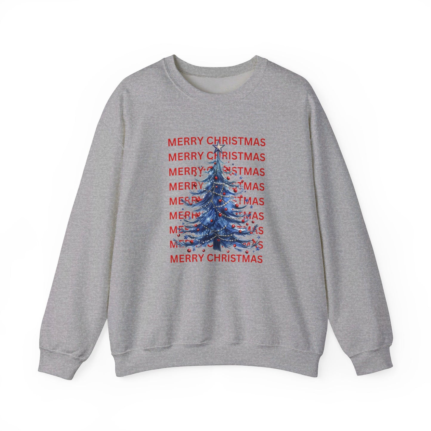 Patriotic Merry Christmas Unisex Heavy Blend™ Crewneck Sweatshirt