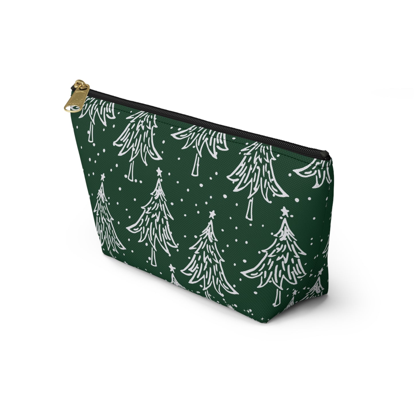 Christmas Trees for All Green Accessory Pouch w T-bottom