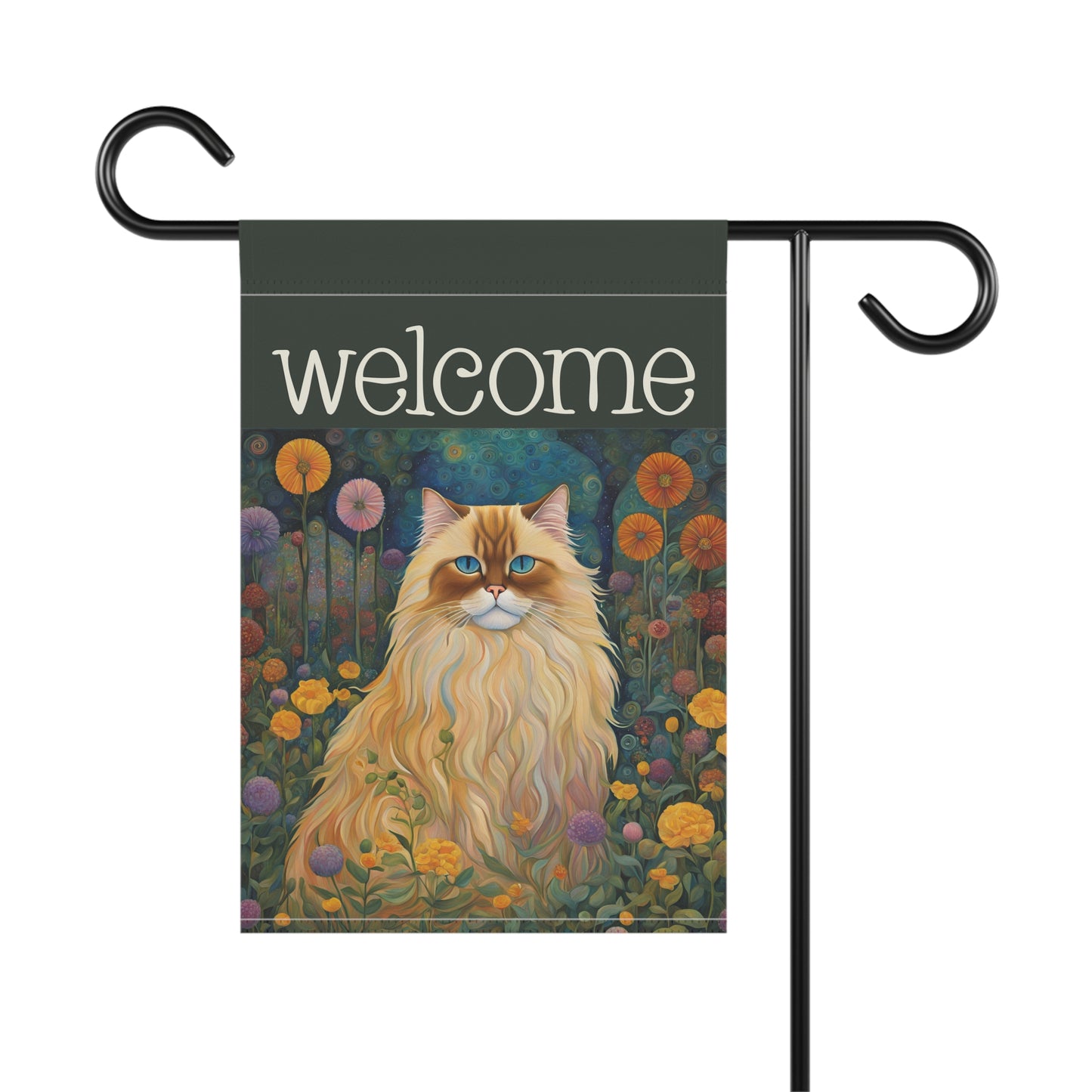 Himalayan Cat Welcome 2-Sided Garden & House Flag/Banner