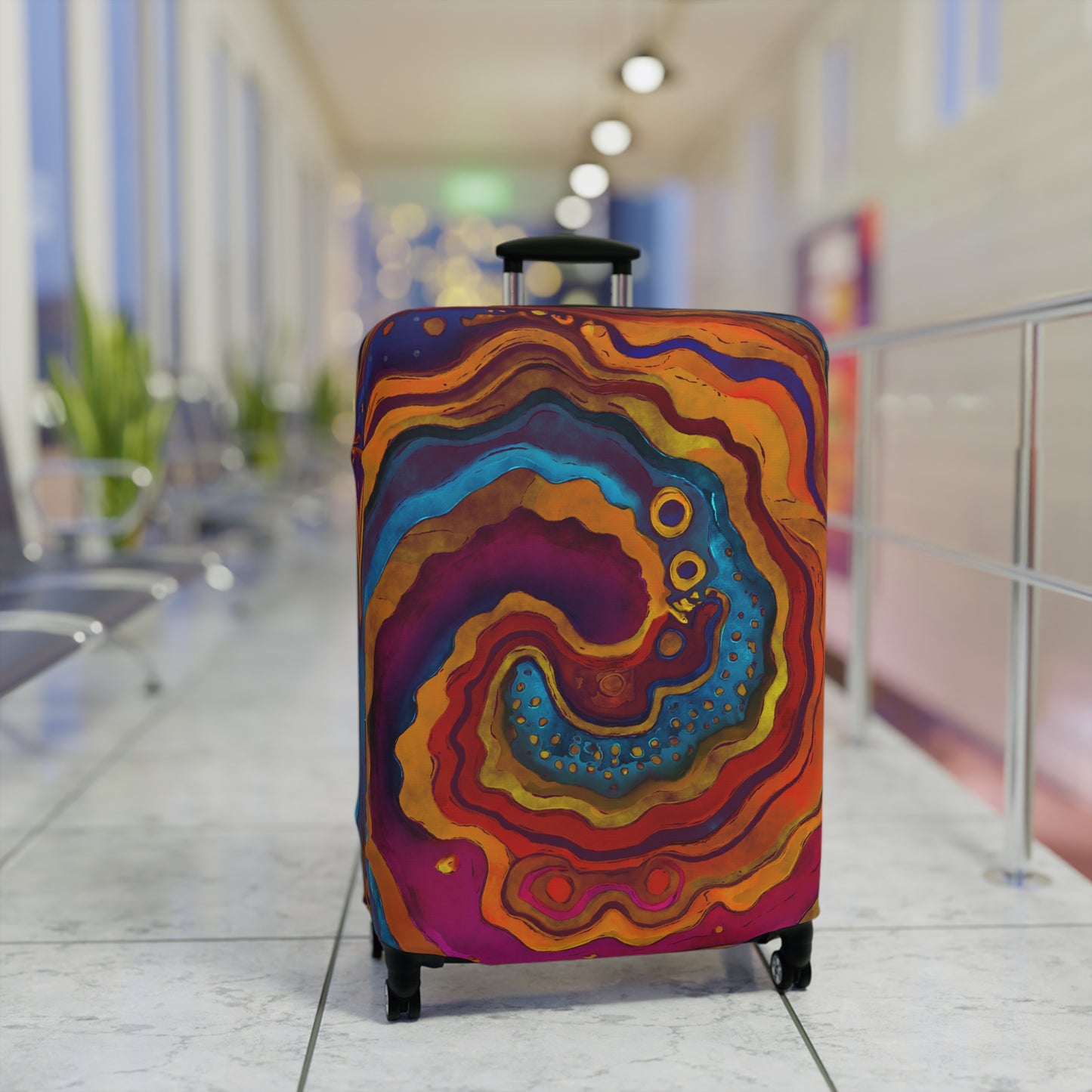 Geode Swirl Luggage Cover