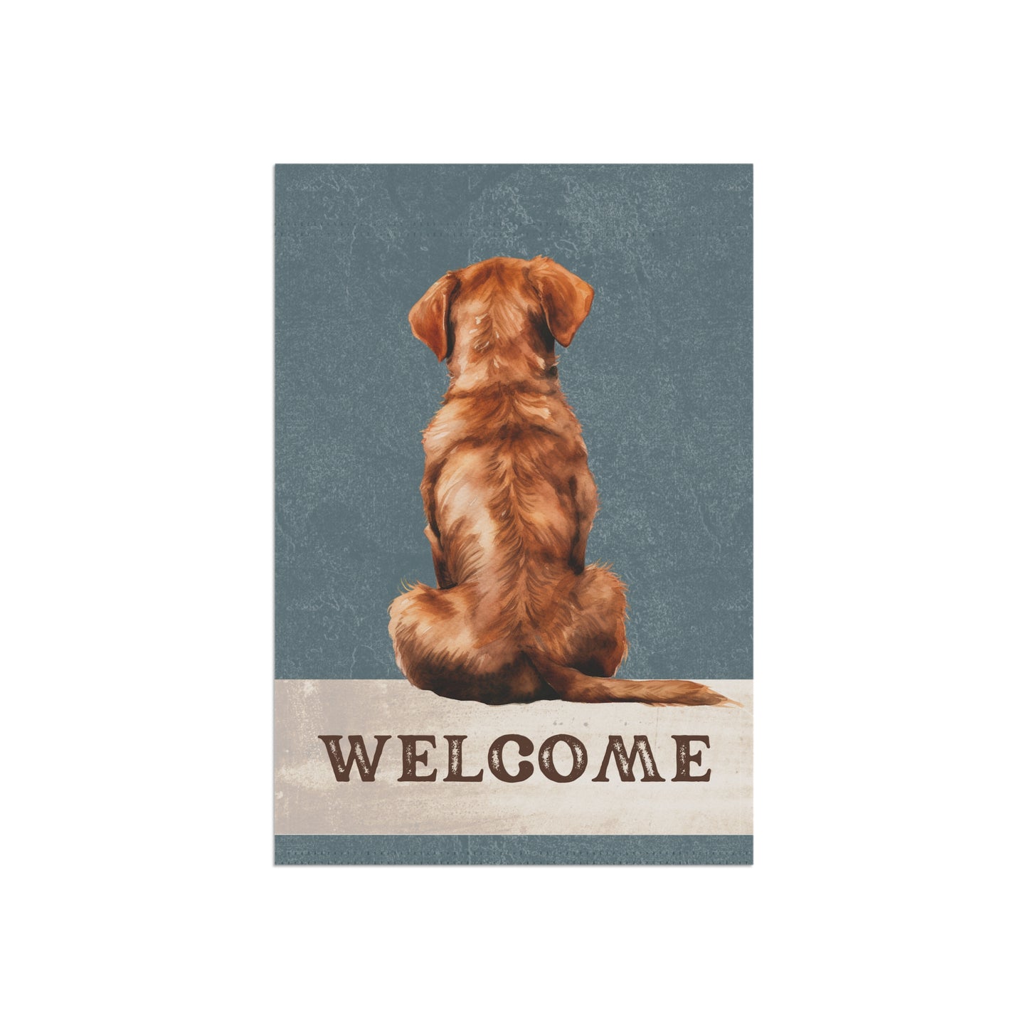 Chesapeake Bay Retriever Welcome 2-Sided Garden & House Flag/Banner