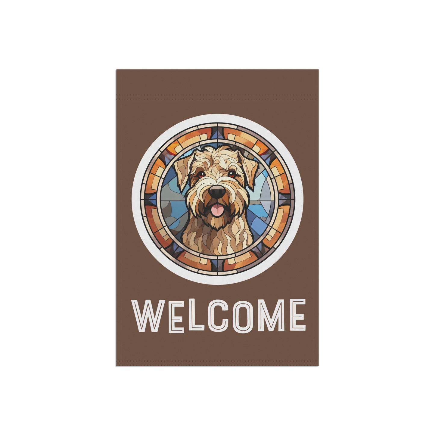 Wheaton Terrier Welcome 2-Sided Garden & House Flag/Banner