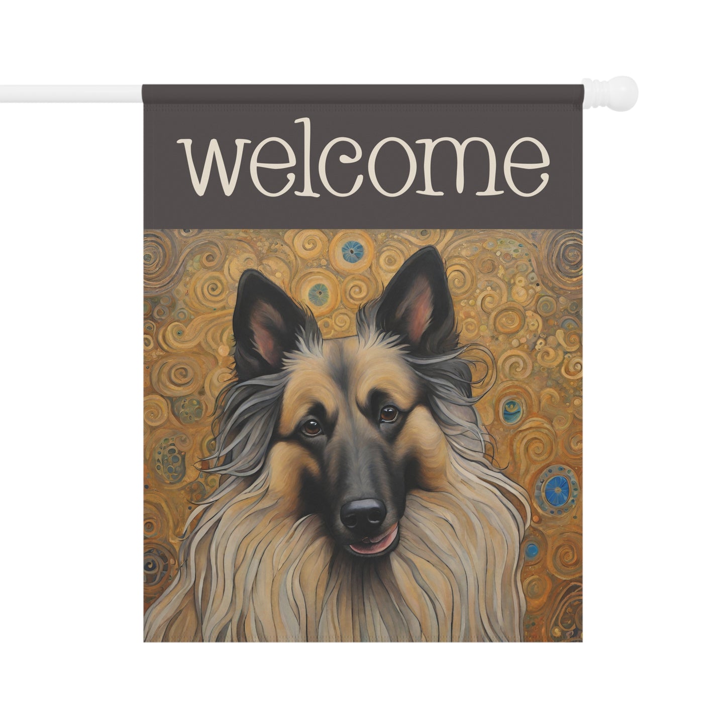 Belgian Tervuren Welcome 2-Sided Garden & House Flag/Banner