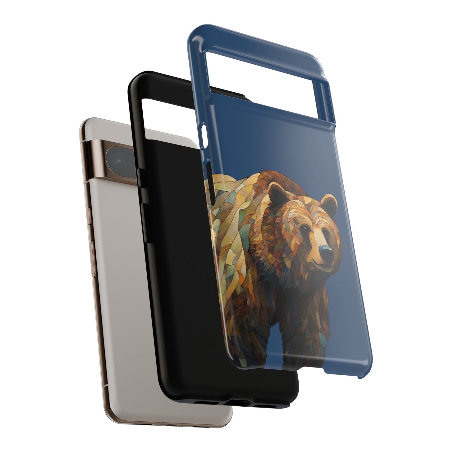 Grizzly Wildlife iPhone Samsung Galaxy Google Pixel Tough Cases