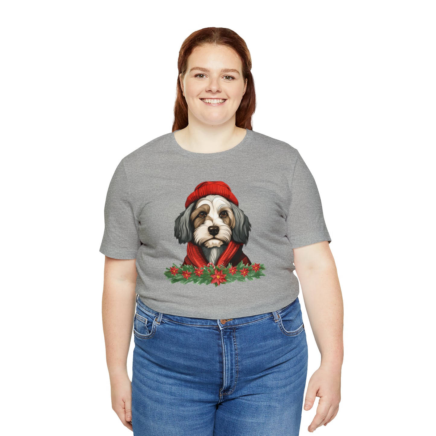 Havanese in Hat & Scarf Unisex Jersey Short Sleeve Tee