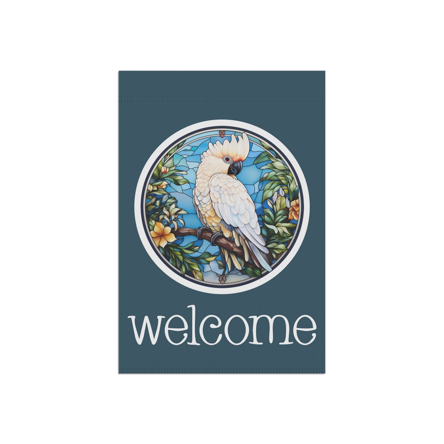 Cockatoo Welcome 2-Sided Garden & House Flag/Banner