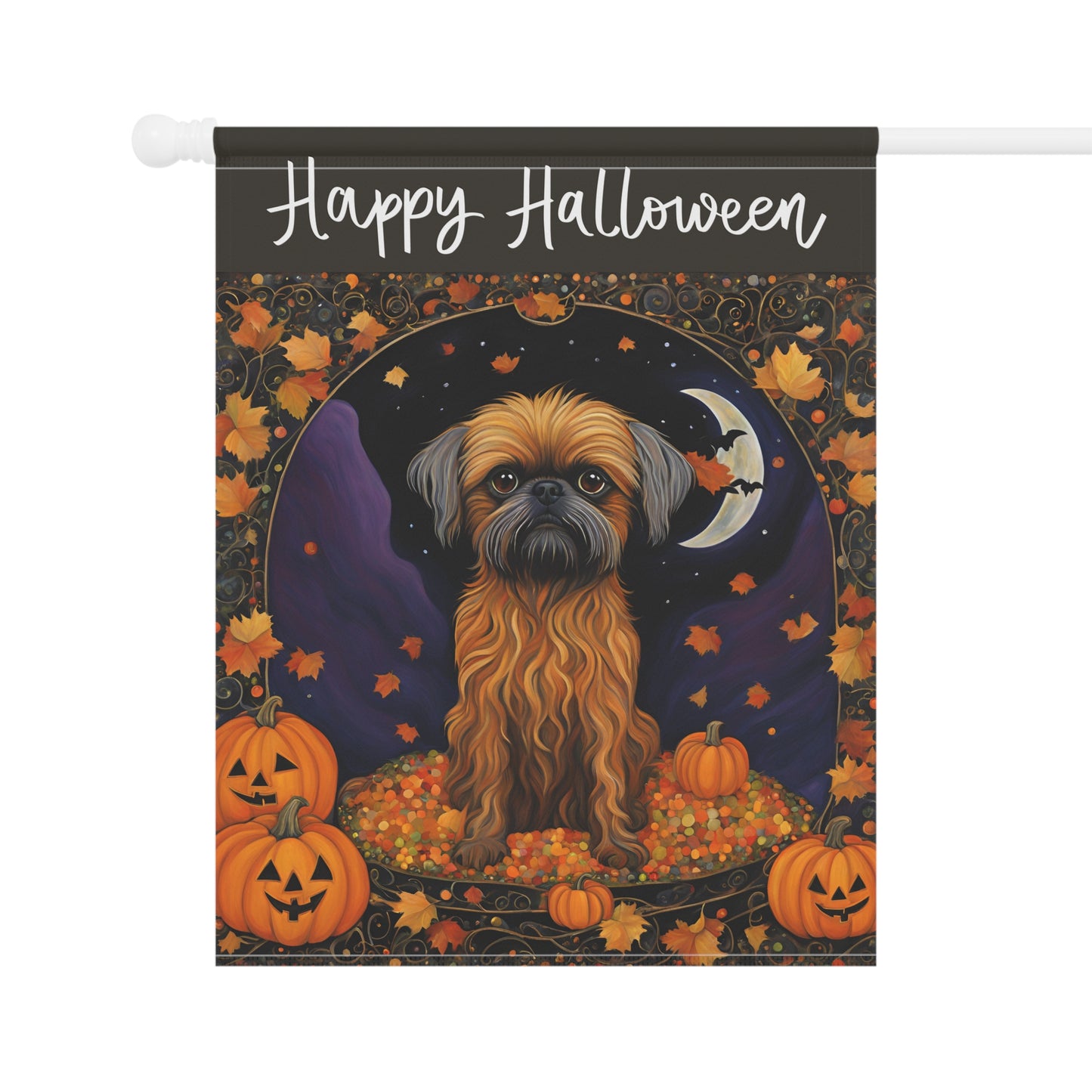 Griffin Happy Halloween 2-Sided Garden & House Flag/Banner