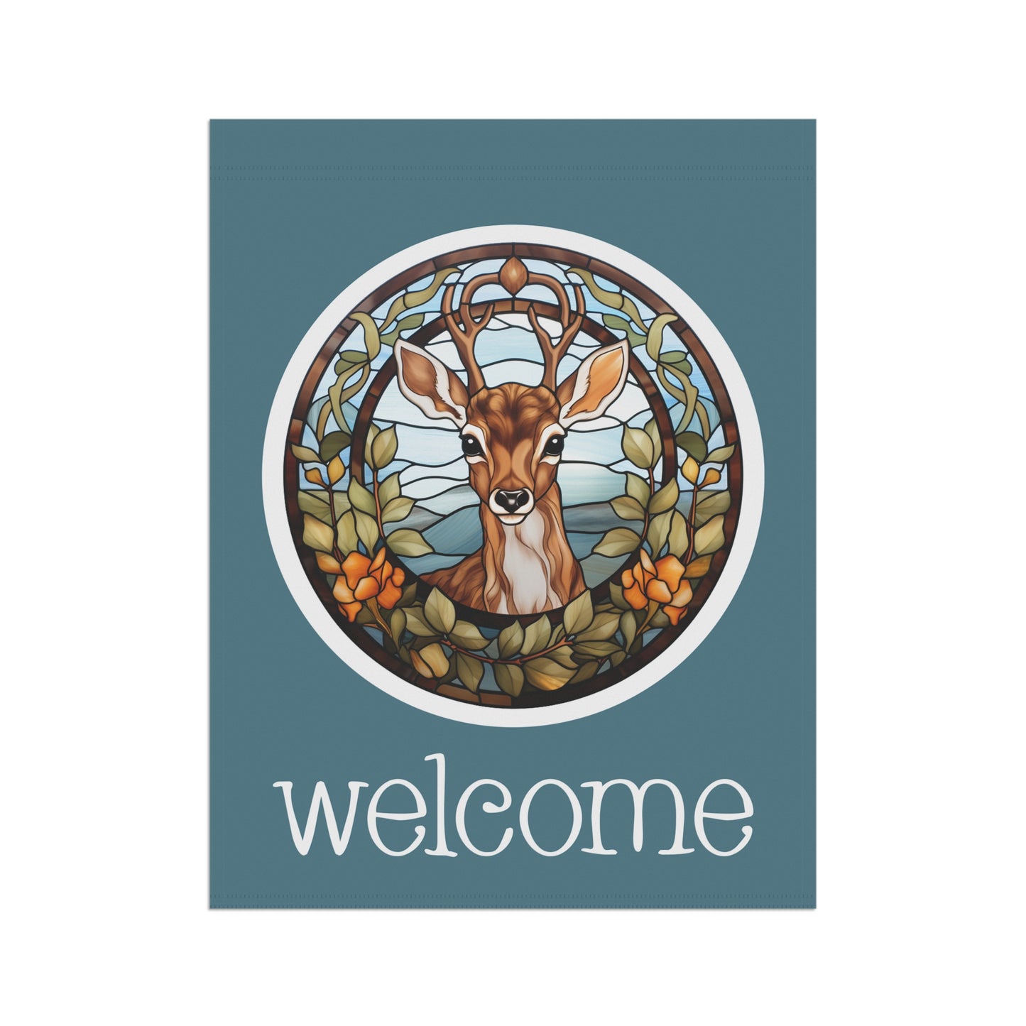 Fawn Welcome 2-Siuded Garden & House Flag/Banner