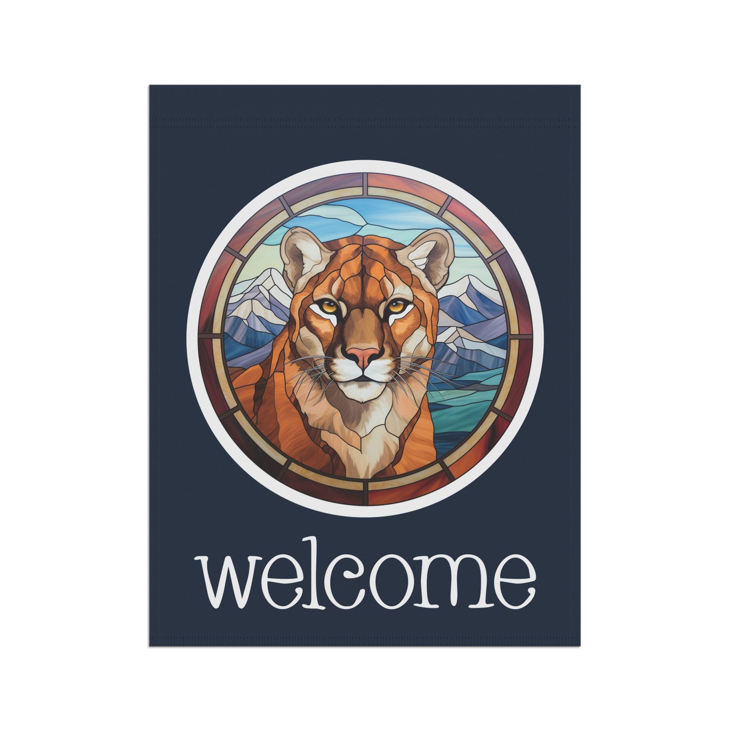 Puma Welcome 2-Sided Garden & House Flag/Banner