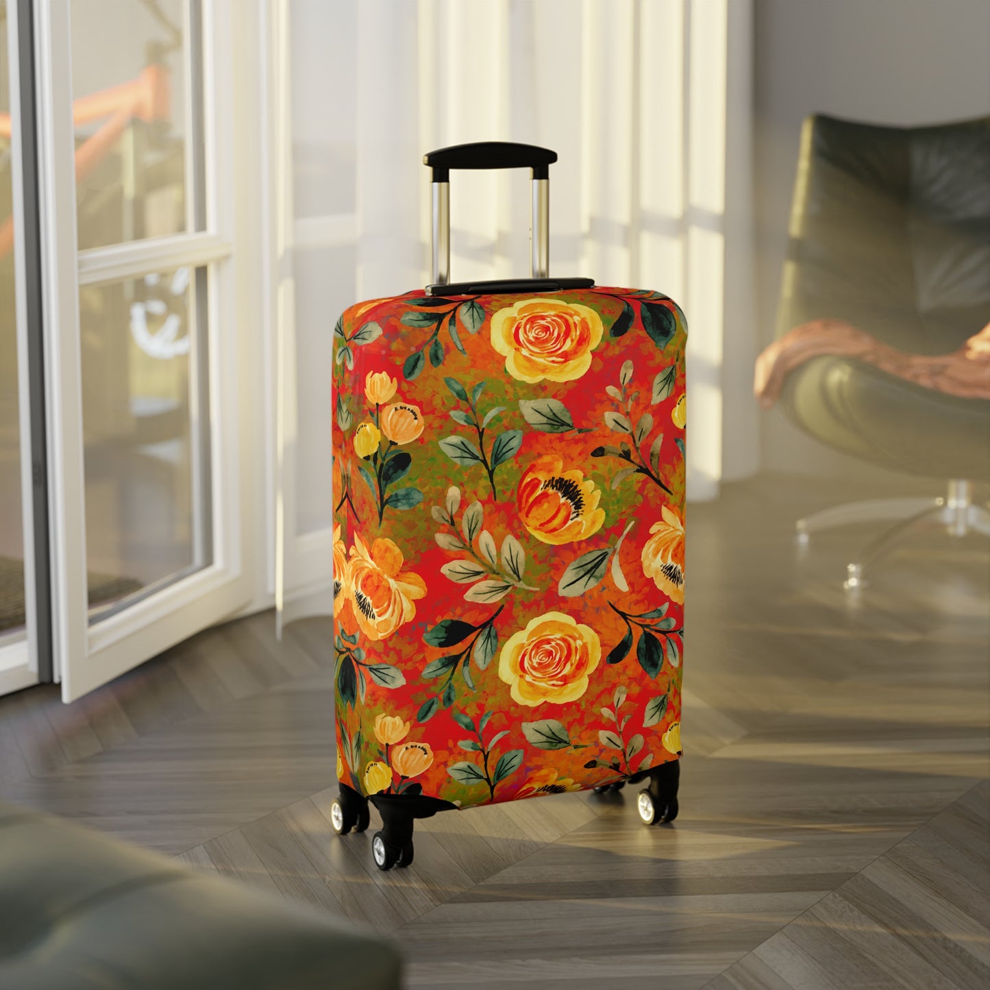 Saratoga Floral Luggage Cover