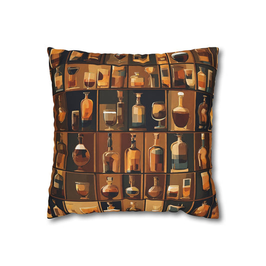 Well Stocked Square Poly Canvas Pillowcase