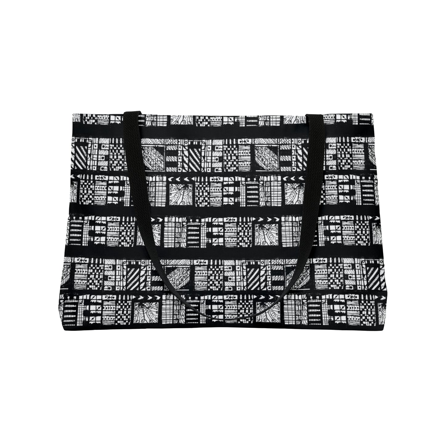 Tribal Black & White Weekender Tote Bag