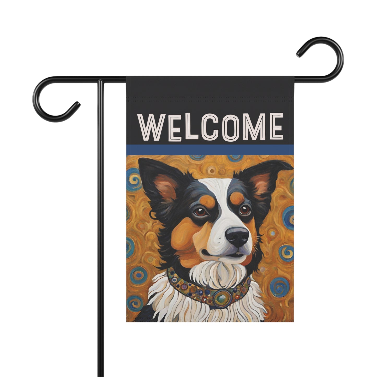 Auggie Welcome 2-Sided Garden & House Flag/Banner