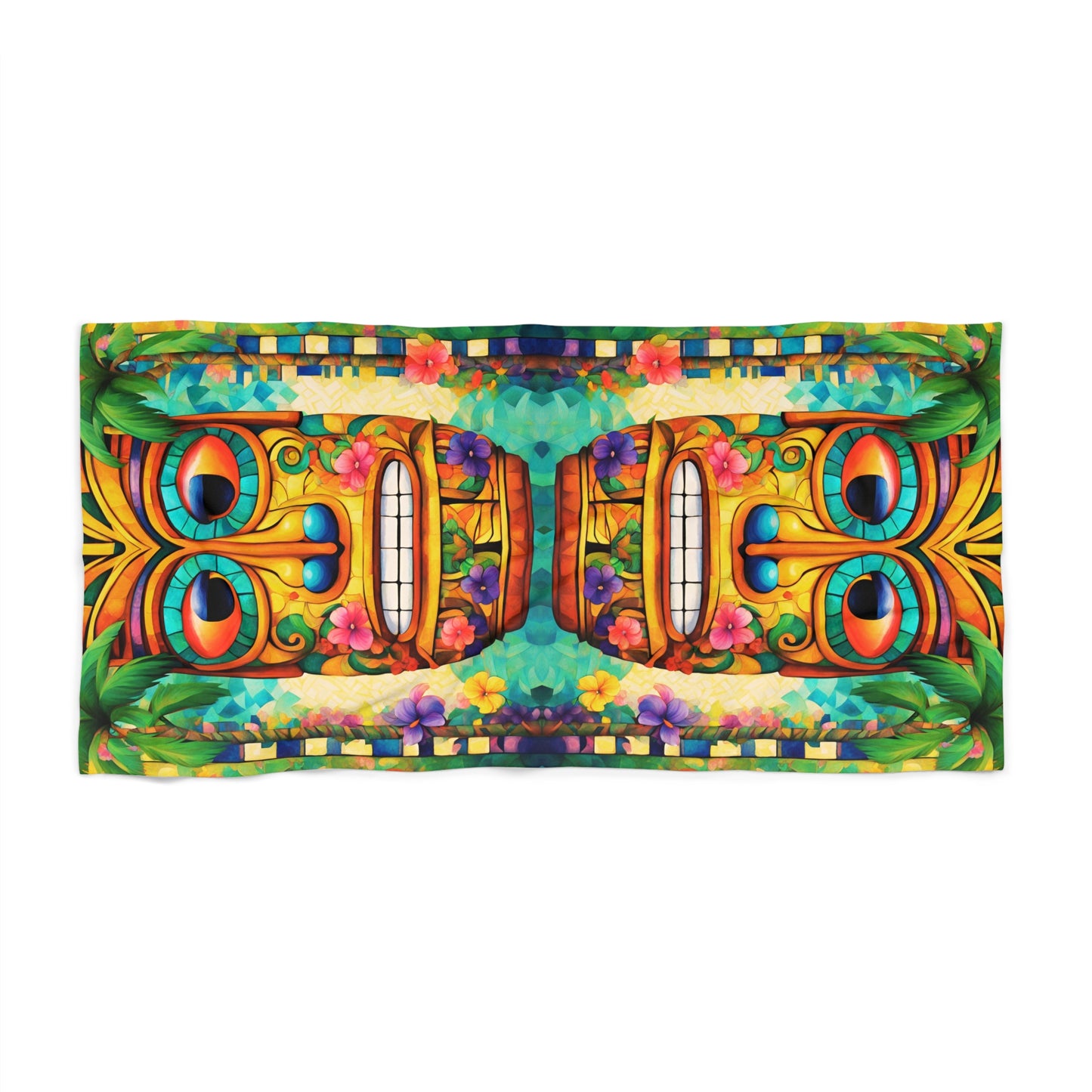 Tiki Dean Beach Towel