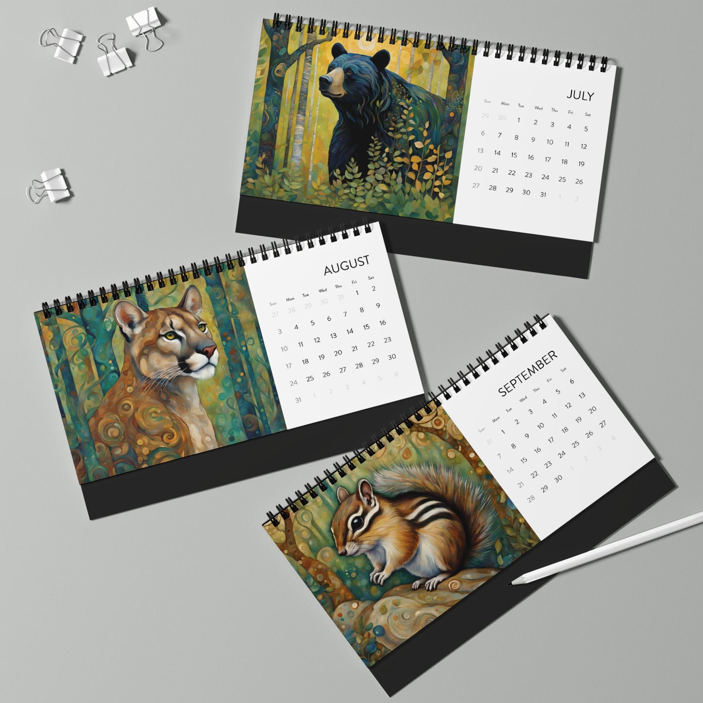 Rocky Mountain Wildlife 2025 Desktop Calendar