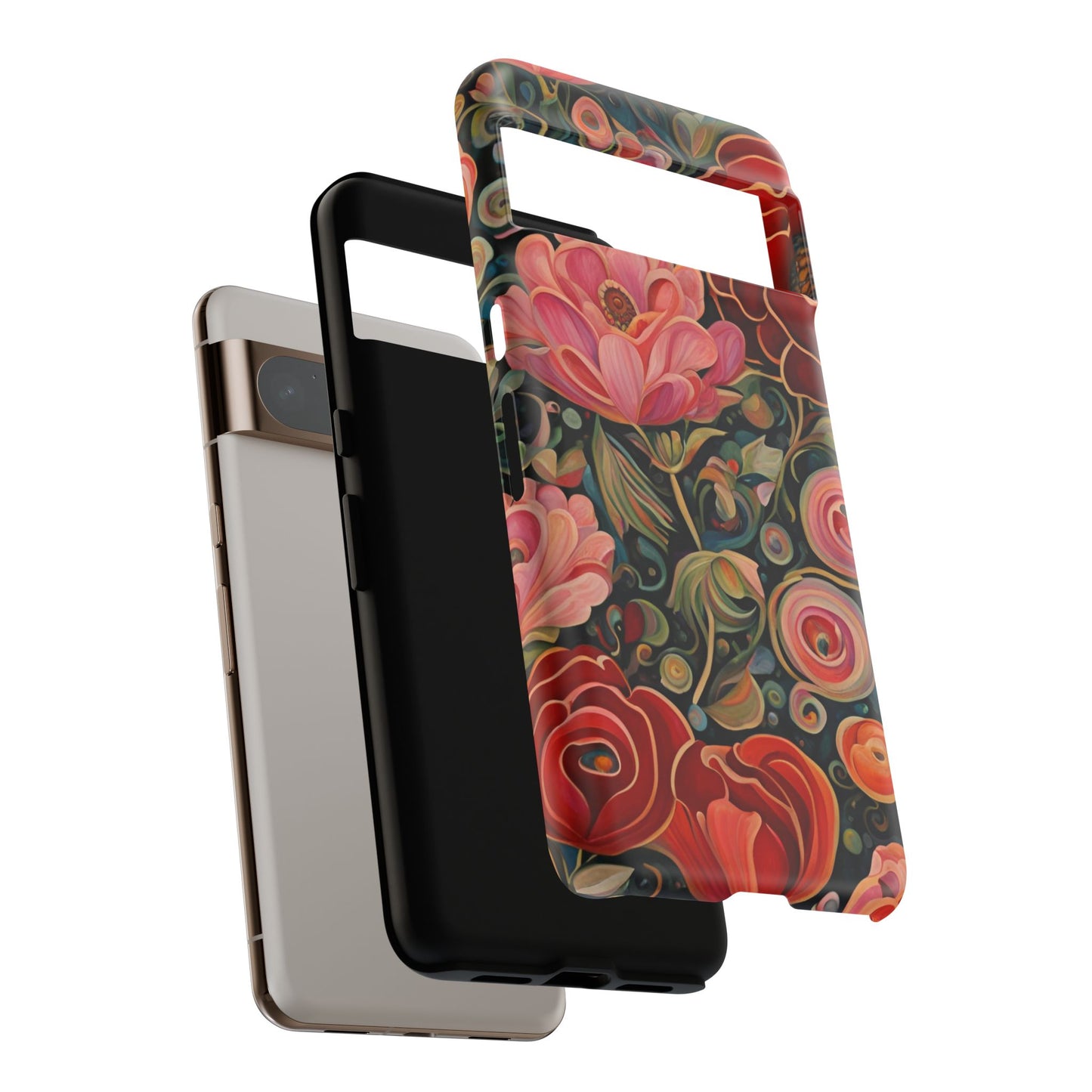 February Flowers iPhone Samsung Galaxy Google Pixel Tough Cases