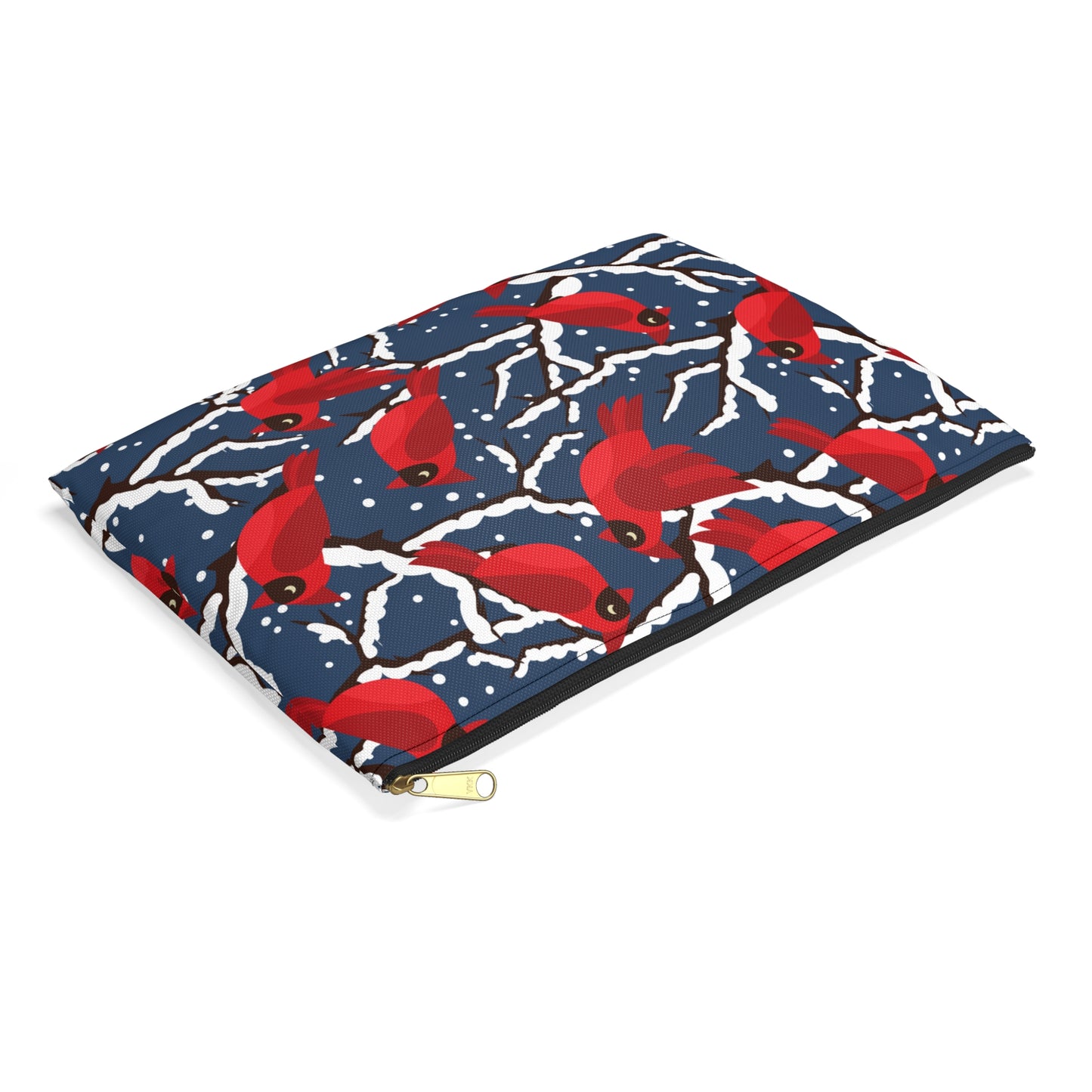 Cardinals on Snowy Branches Accessory Pouch