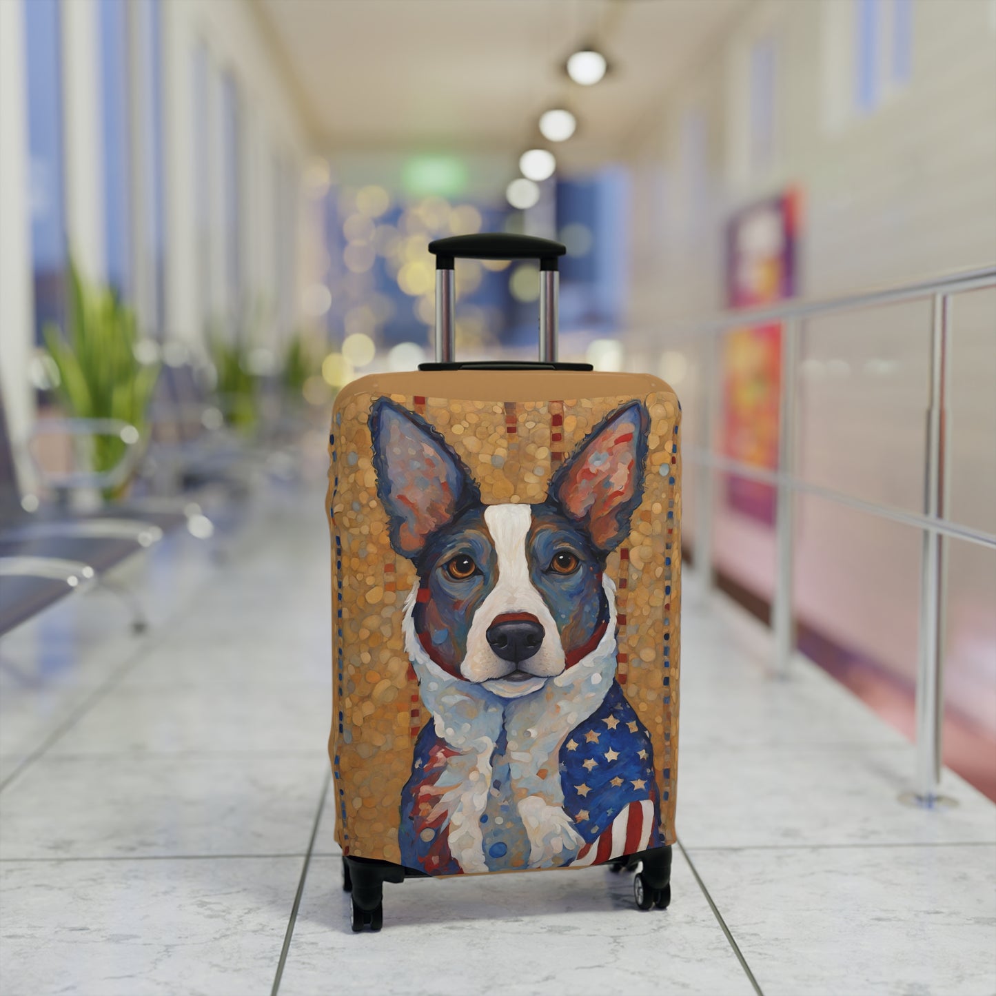 America Dog Luggage Cover