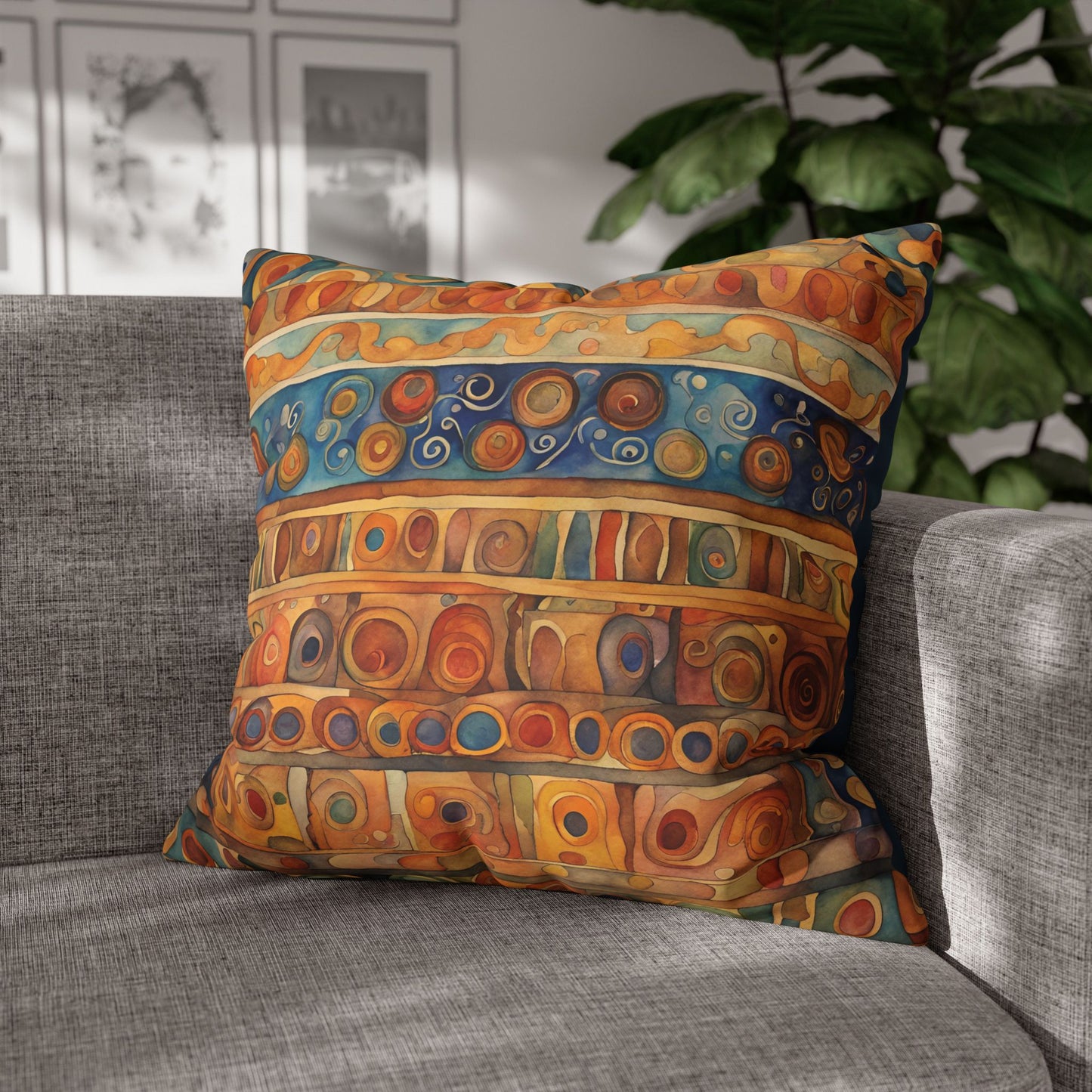 Suez Square Poly Canvas Pillowcase