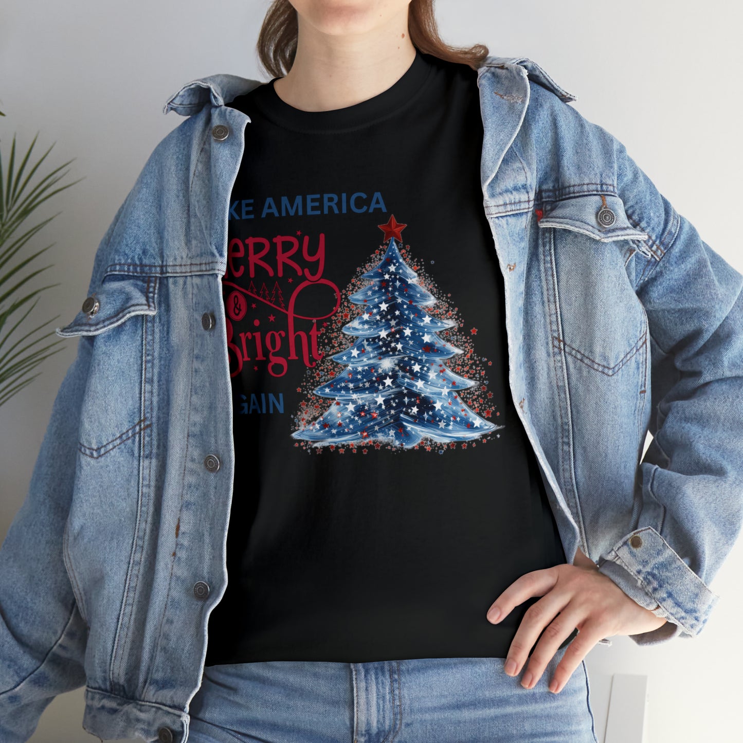 Make America Merry & Bright Again 1 Unisex Heavy Cotton Tee