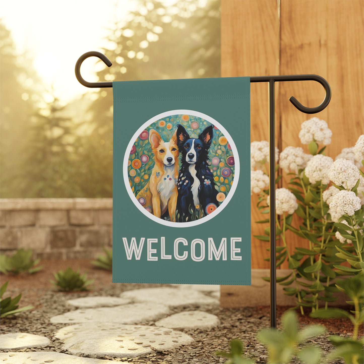 Pete & Doug 2 Welcome 2-Sided Garden & House Flag/Banner