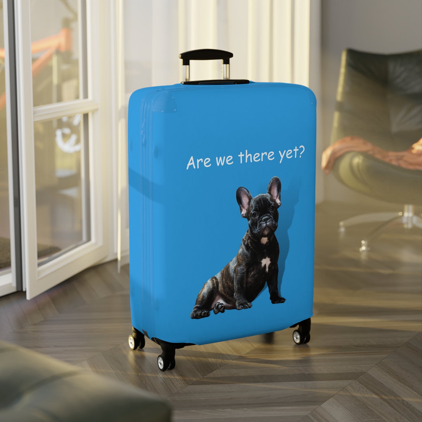 Boston Terrier Are We There Yet? Luggage Cover