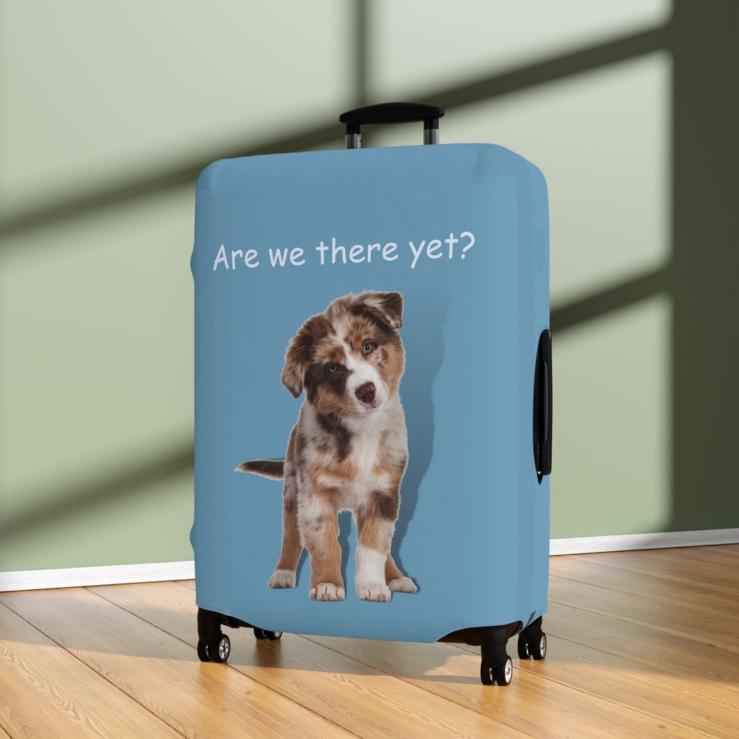 Australian Shepherd Are We There Yet? Luggage Cover