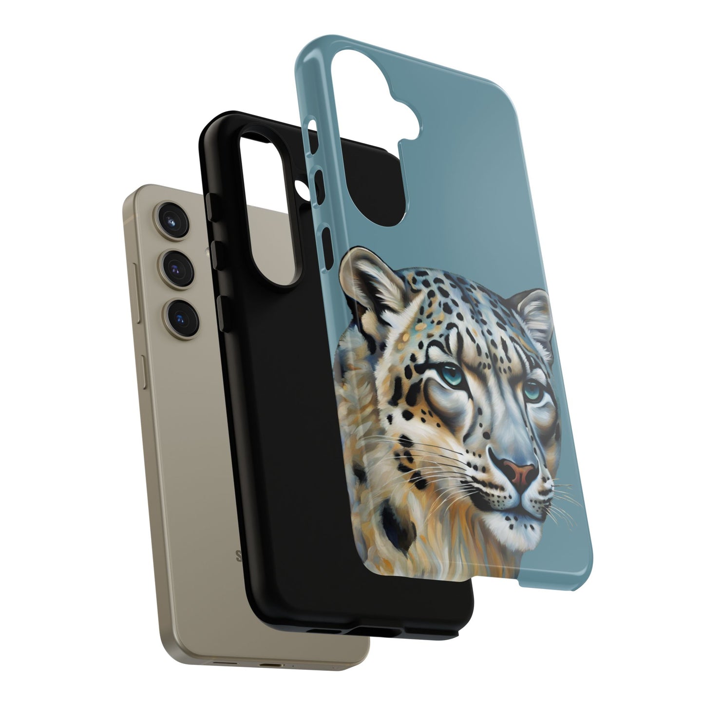 Snow Leopard iPhone Samsung Galaxy Google Pixel Tough Cases