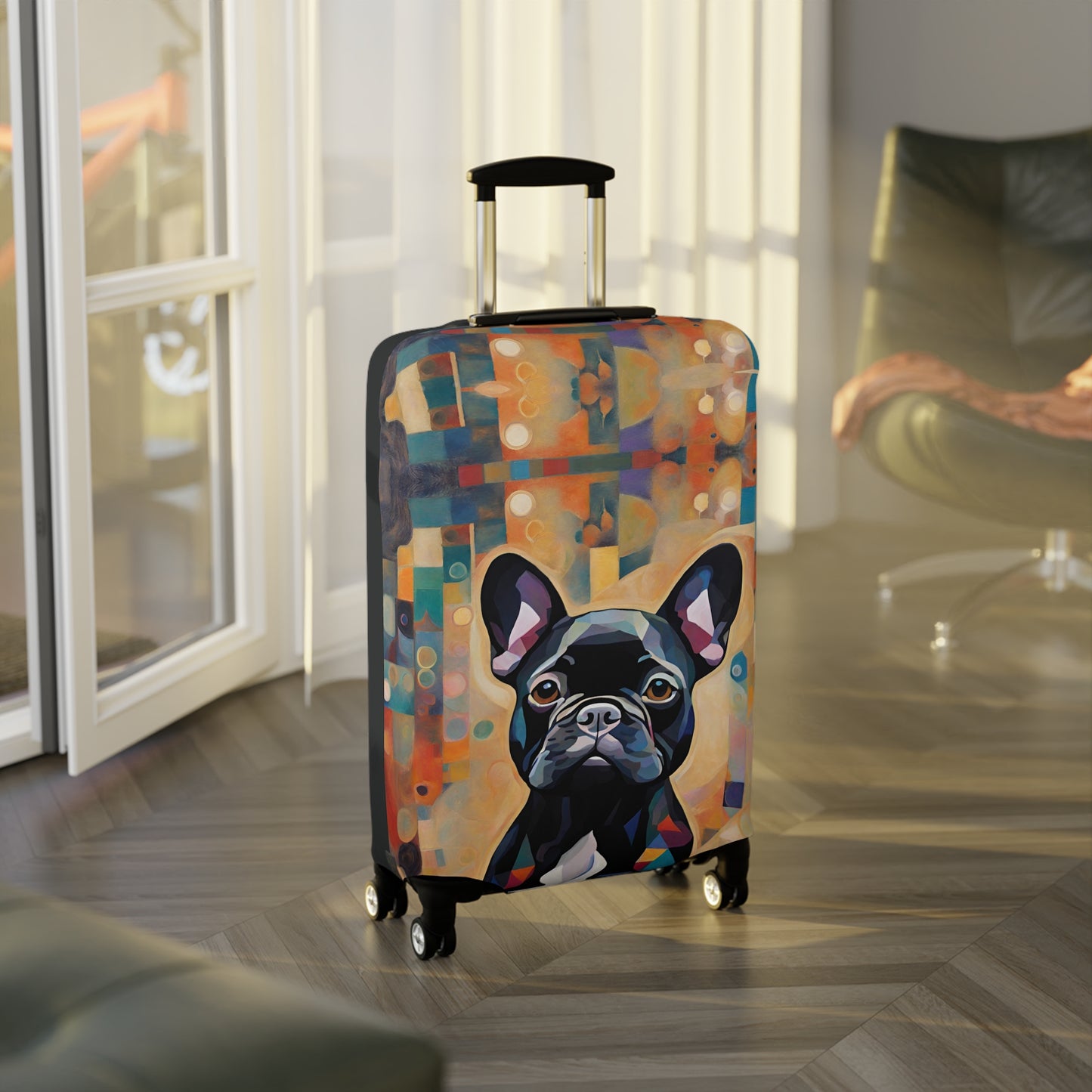 Funky French Bulldog Luggage Cover