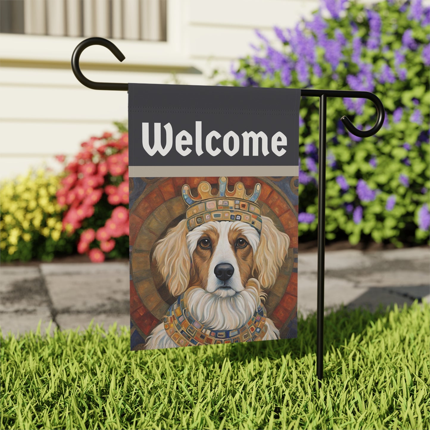 Fritz Welcome 2-Sided Garden & House Flag/Banner