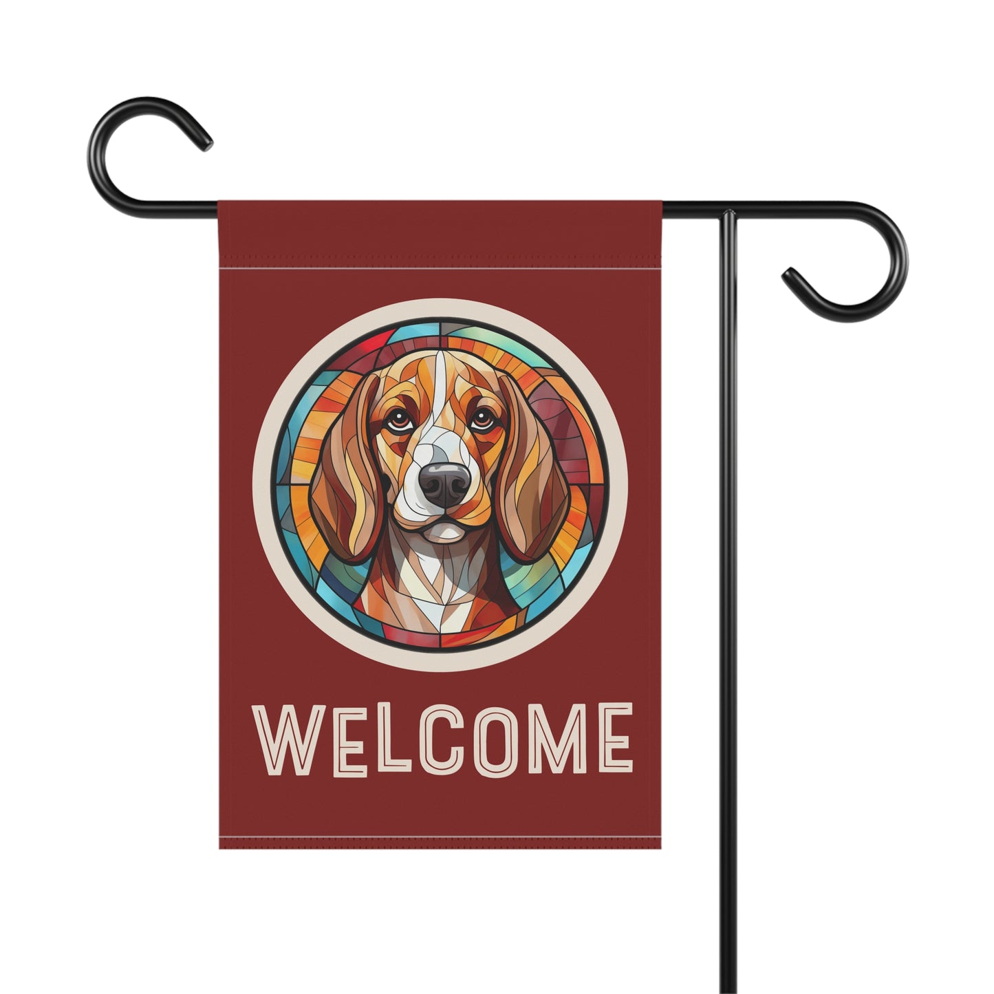 Beagle Welcome 2-Sided Garden & House Flag/Banner