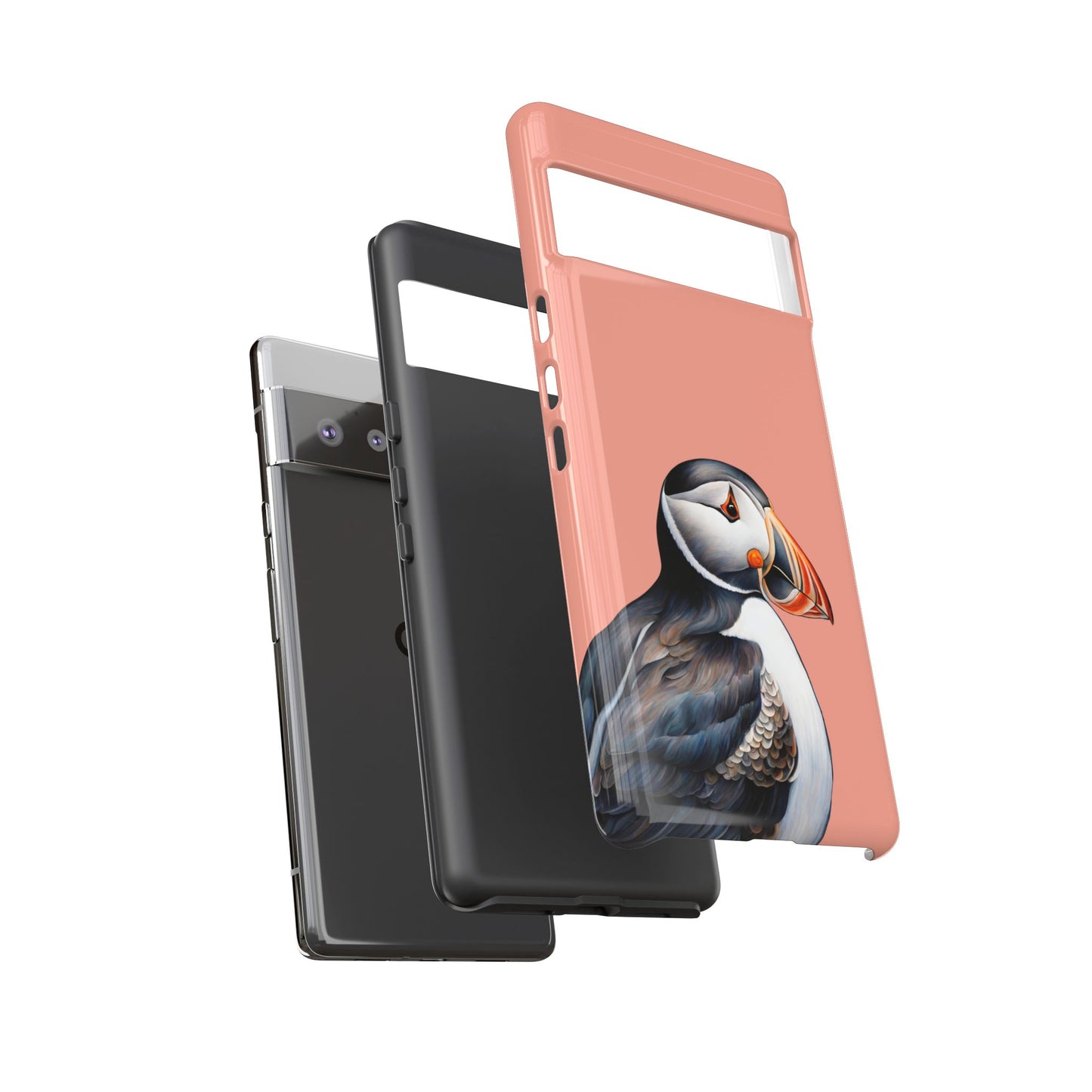 Puffin Wildlife iPhone Samsung Galaxy Google Pixel Tough Cases