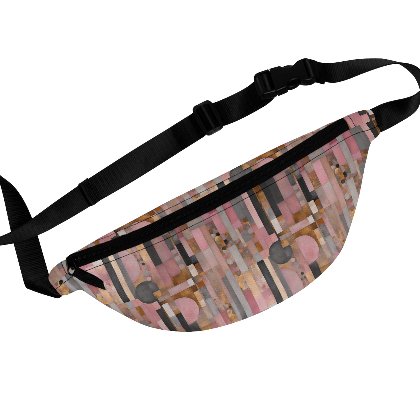 Pinked Abstract Fanny Pack