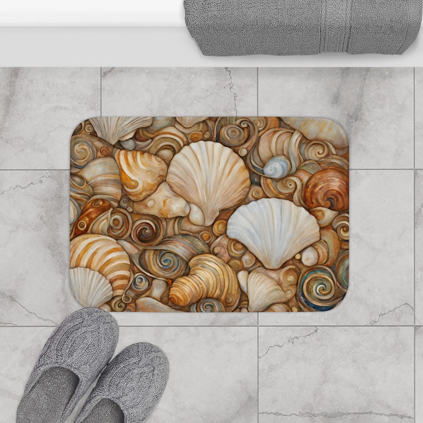 Shell Collection Microfiber Bath Mat