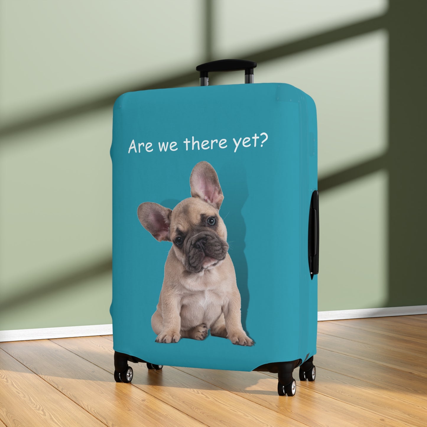 French Bulldog Are We There Yet Luggage Cover