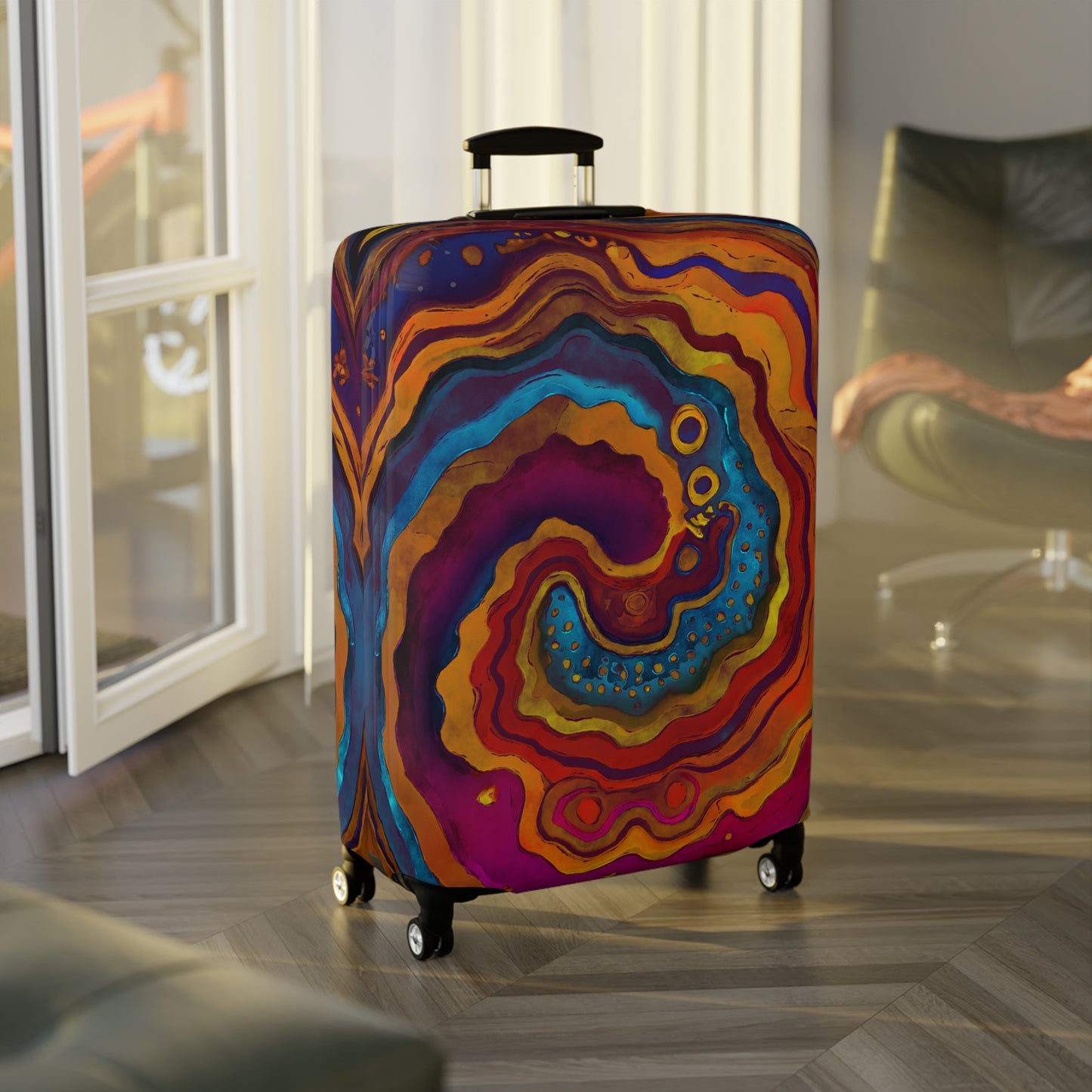 Geode Swirl Luggage Cover