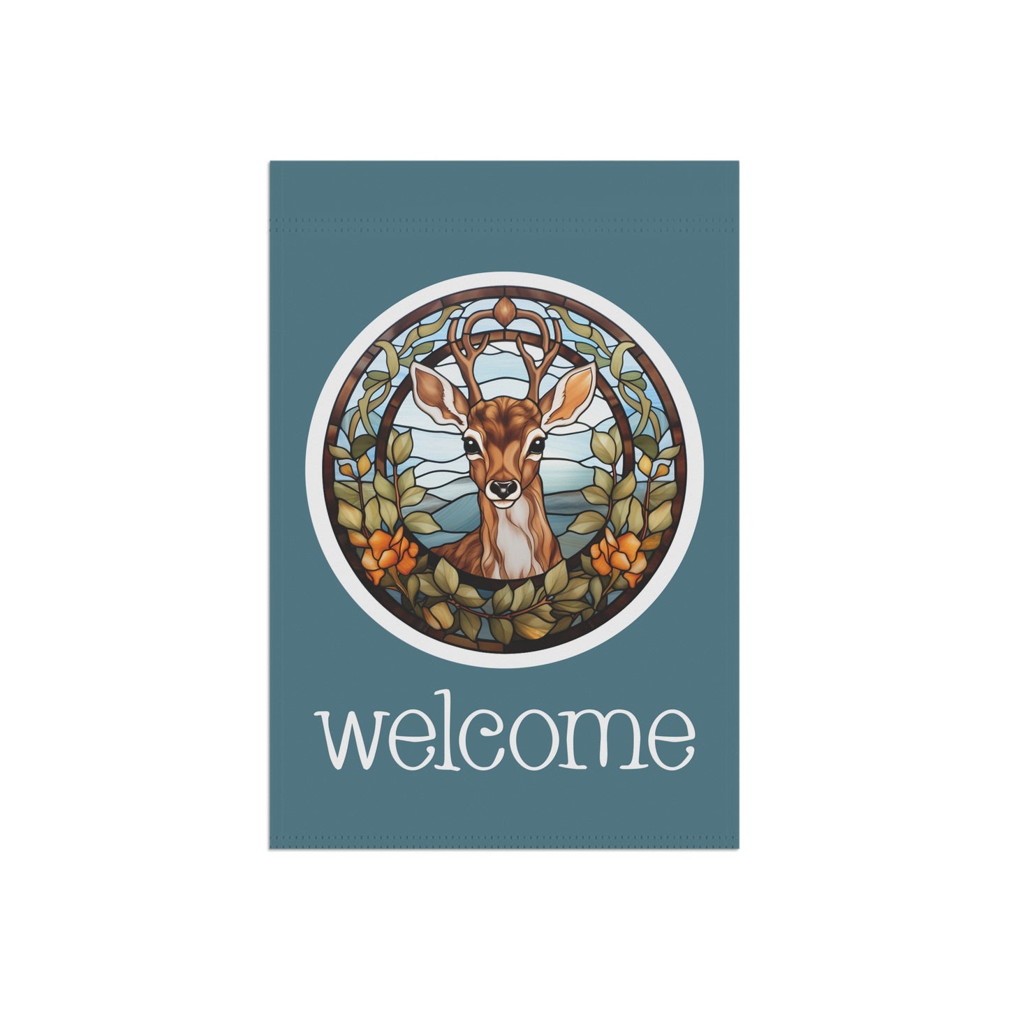 Fawn Welcome 2-Siuded Garden & House Flag/Banner