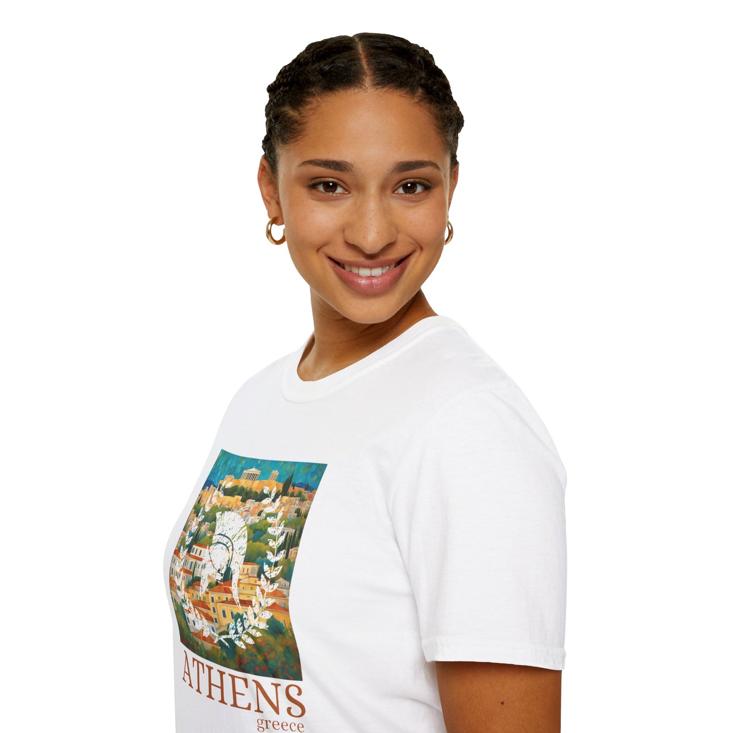 Athens Greece Travel Art Unisex Softstyle T-Shirt