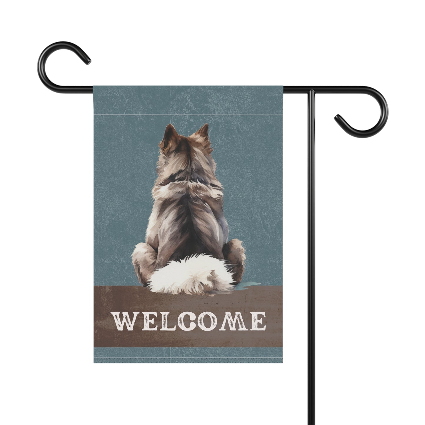 Siberian Husky Welcome 2-Sided Garden & House Flag/Banner