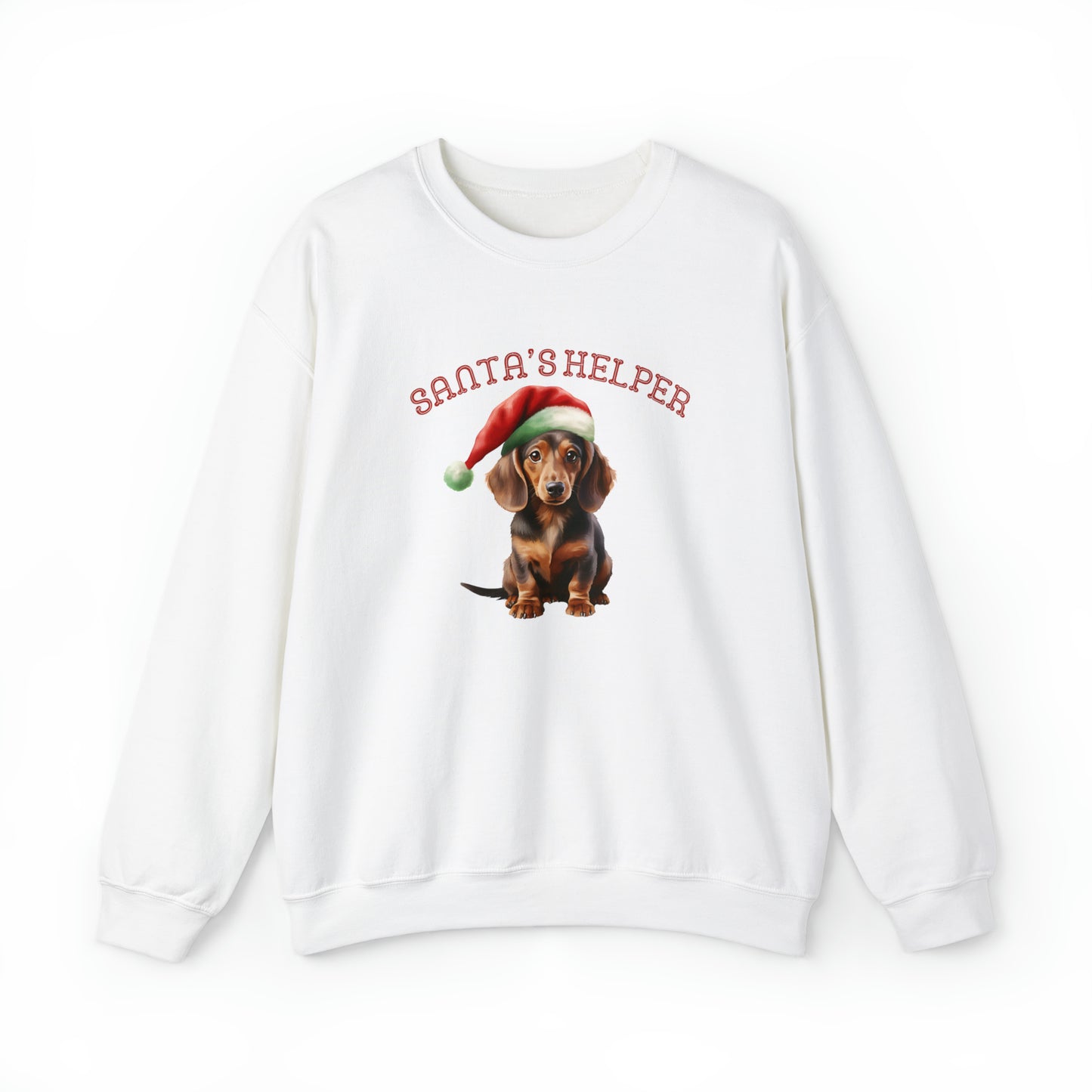 Dachshund Santa's Helper Unisex Heavy Blend™ Crewneck Sweatshirt