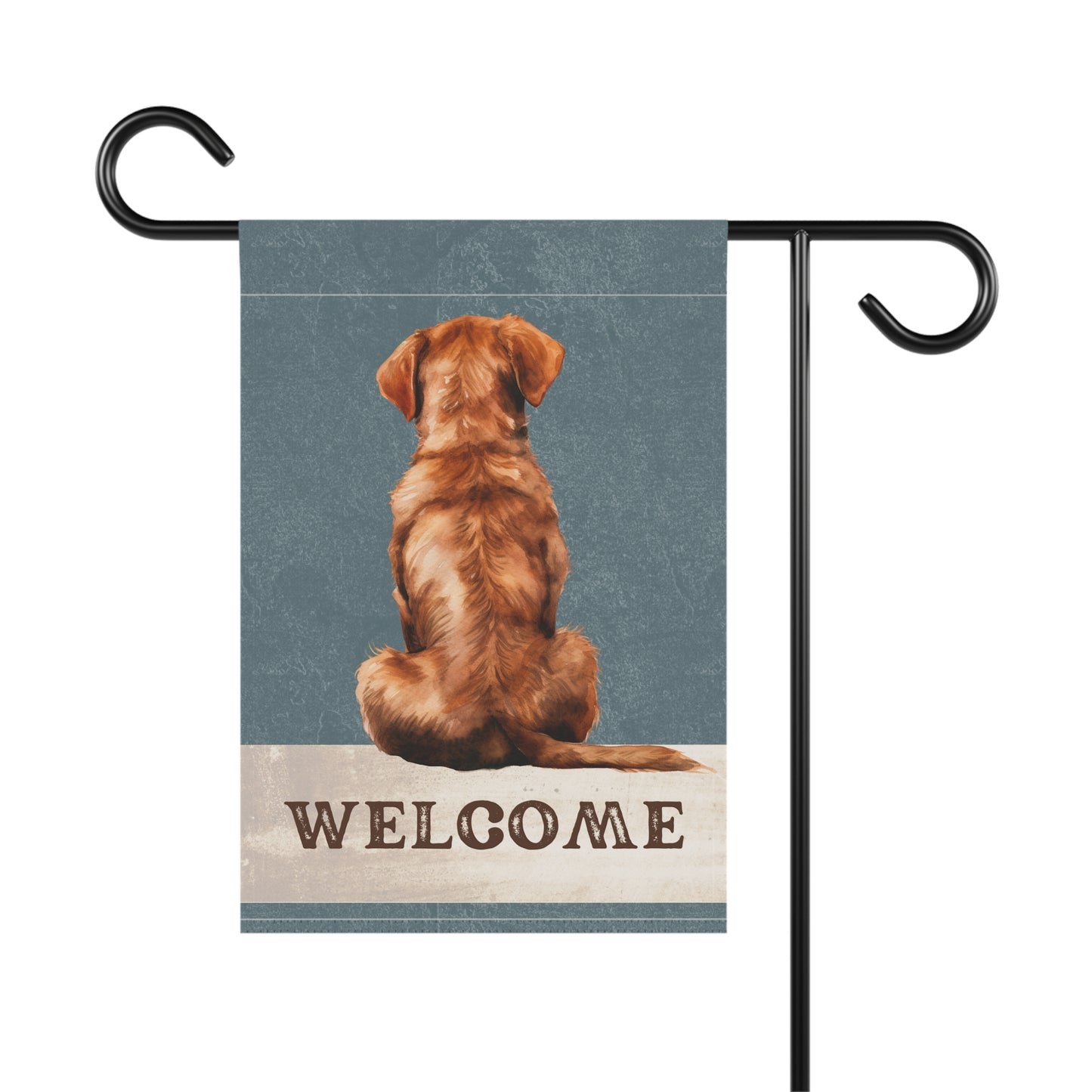 Chesapeake Bay Retriever Welcome 2-Sided Garden & House Flag/Banner