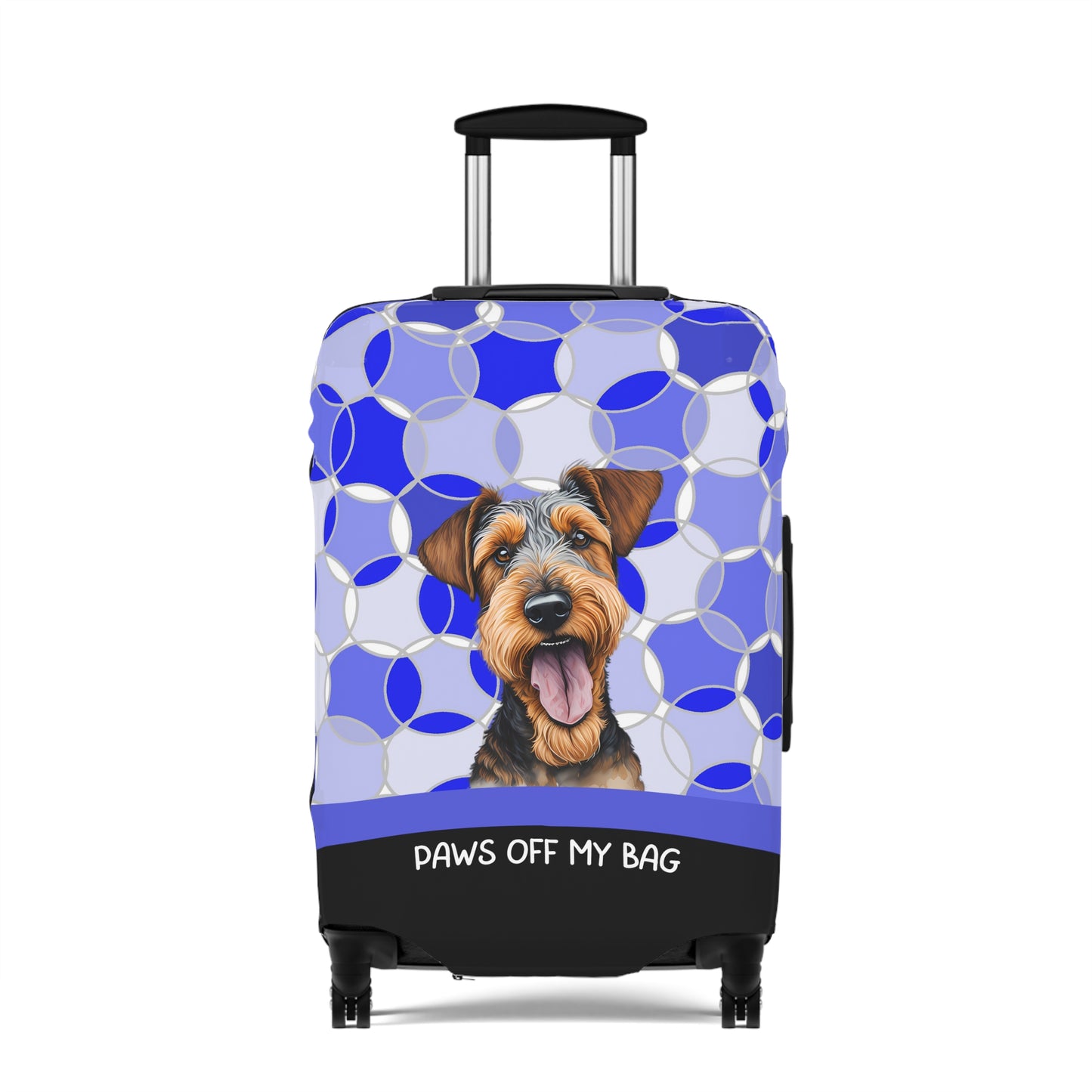 Airedale Terrier Paws Off My Bag Luggage Cover