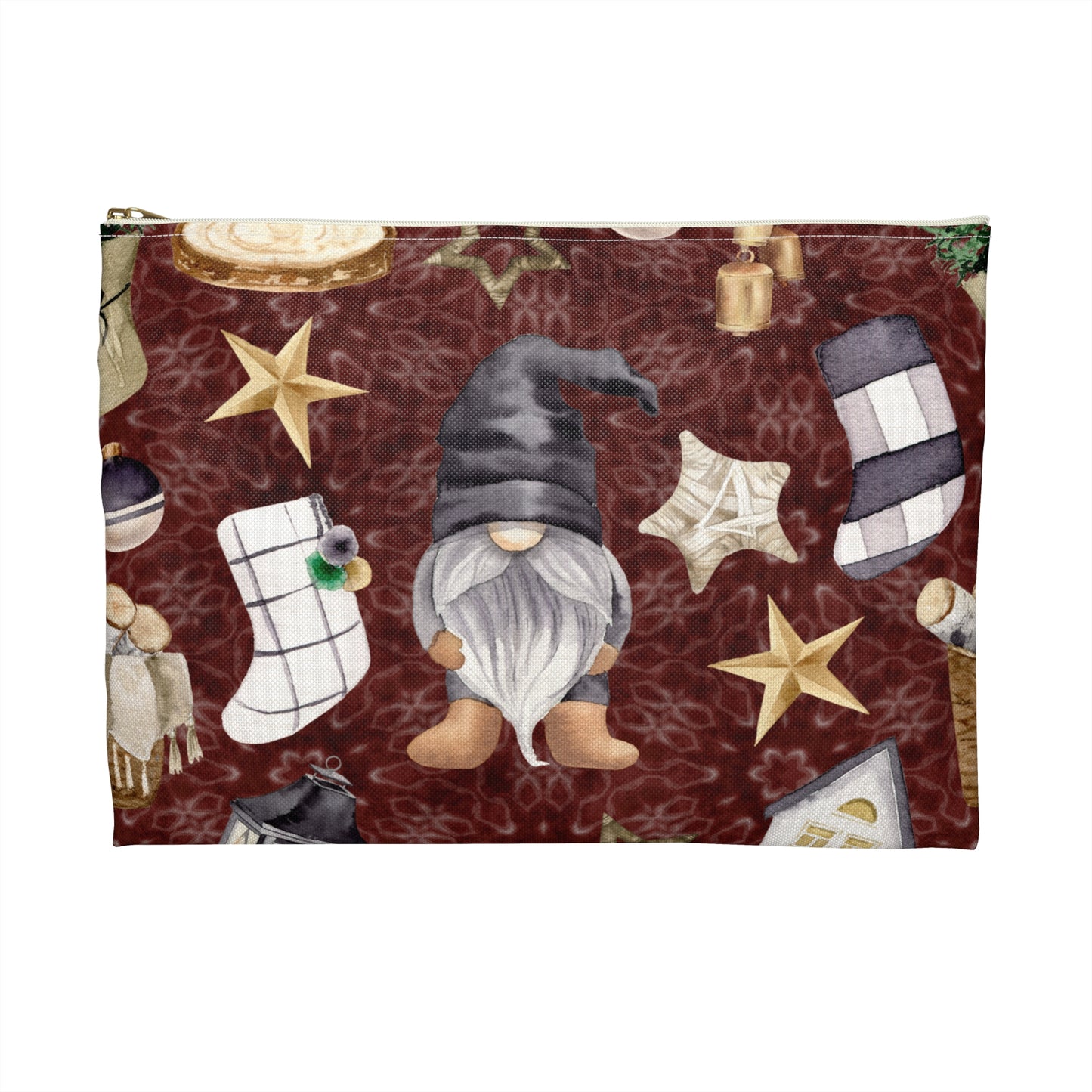 Rustic Gnome Holiday Accessory Pouch