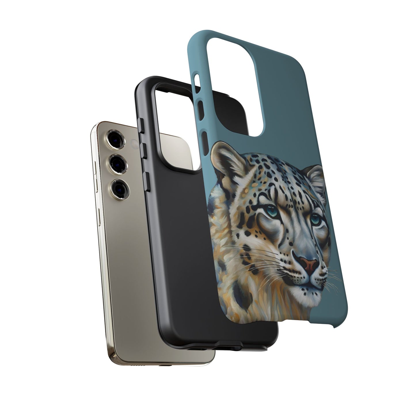 Snow Leopard iPhone Samsung Galaxy Google Pixel Tough Cases