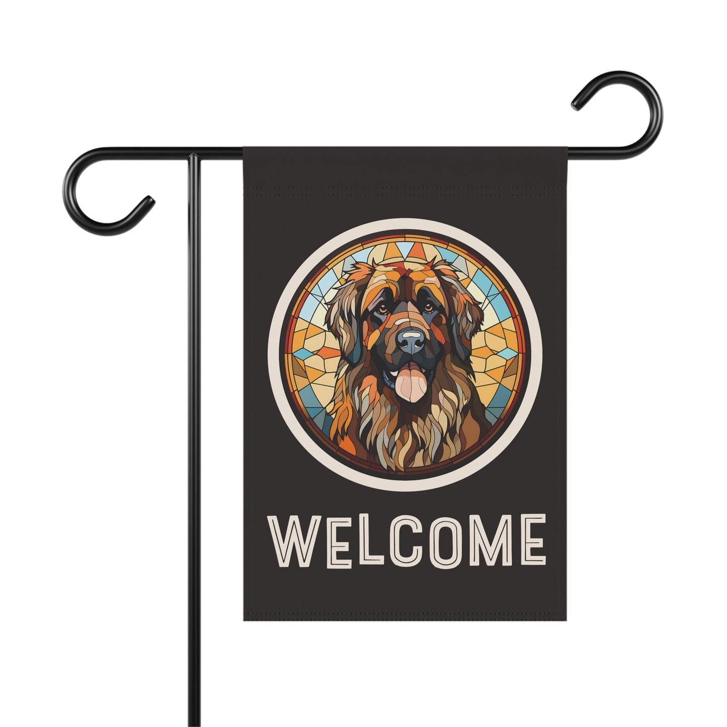 Leonberger Welcome 2-Sided Garden & House Flag/Banner