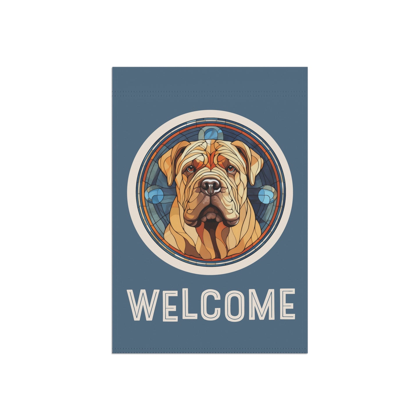 Shar Pei Welcome 2-Sided Garden & House Flag/Banner