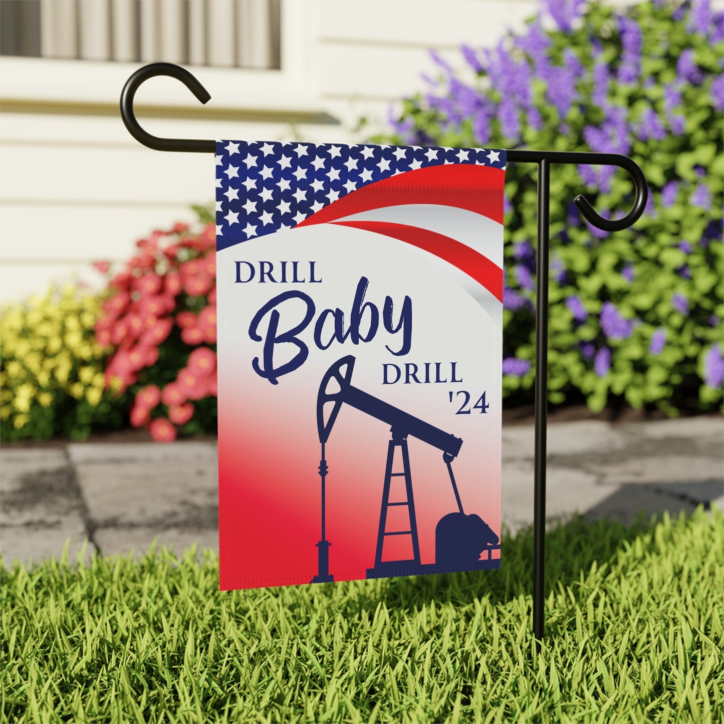 Drill Baby Drill '24 Garden & House Banner