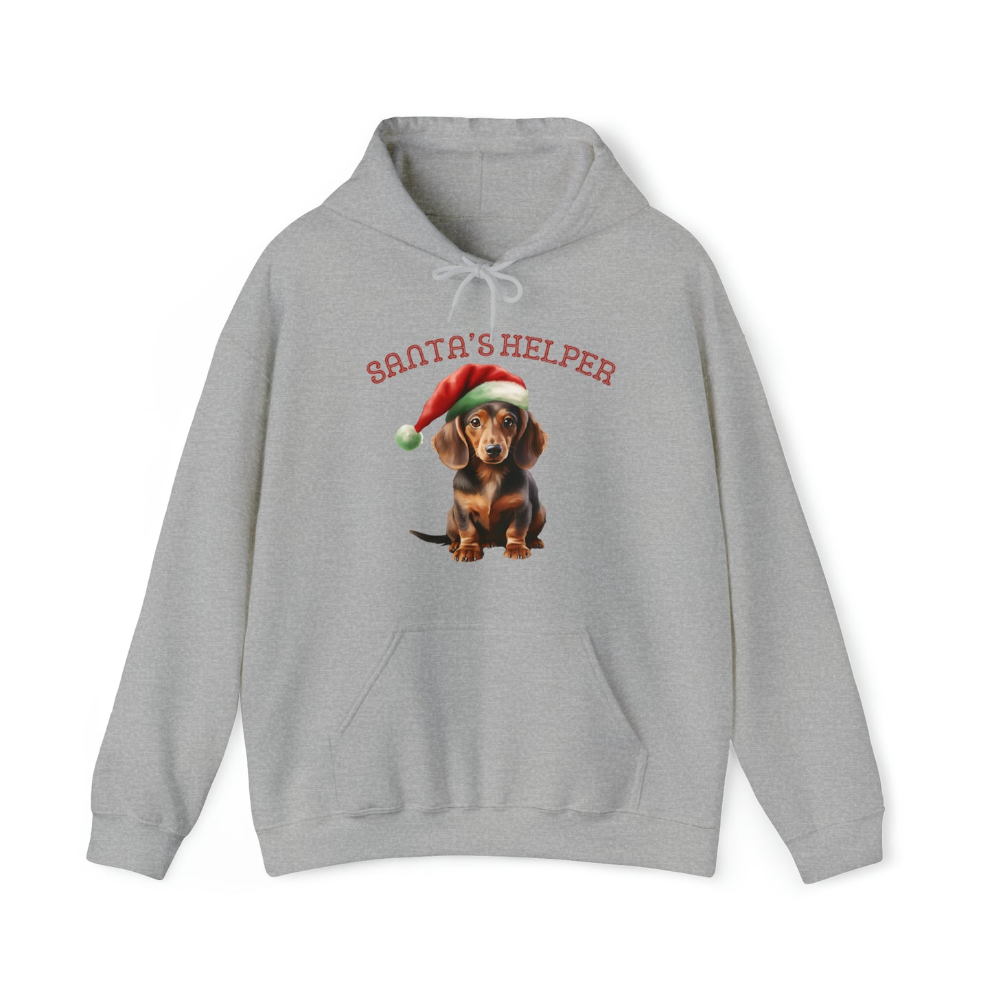 Dachshund Santa's Helper Unisex Heavy Blend™ Hooded Sweatshirt