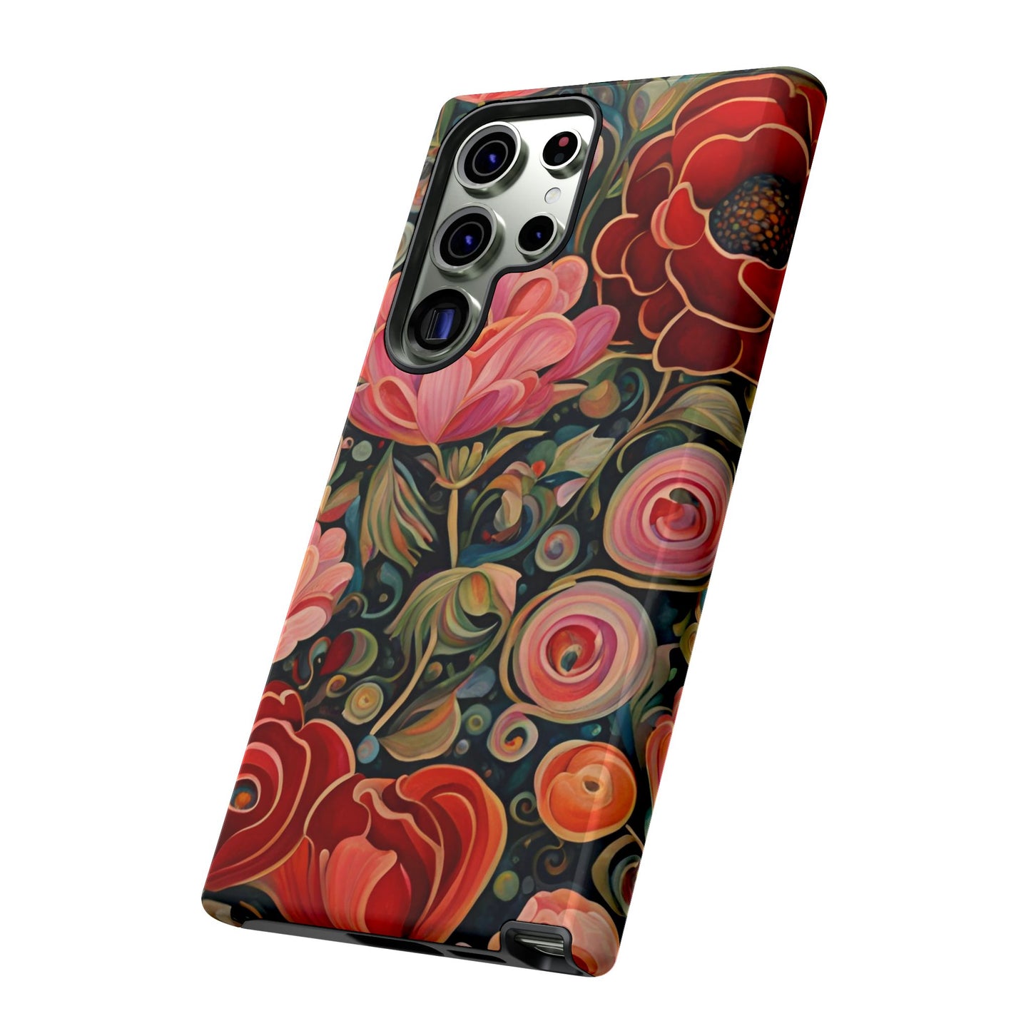 February Flowers iPhone Samsung Galaxy Google Pixel Tough Cases